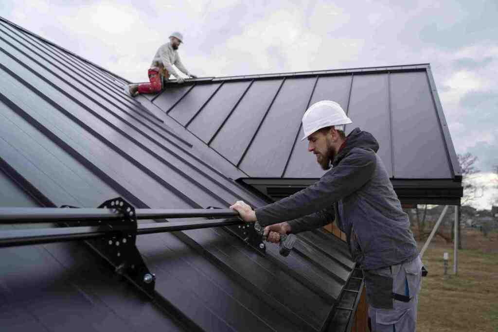 Roofing Worker by JR Roofing and Gutters